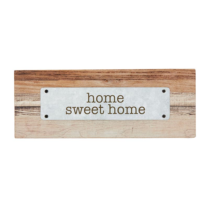 Rustic Farmhouse - Tabletop Plaque - Home Sweet Home
