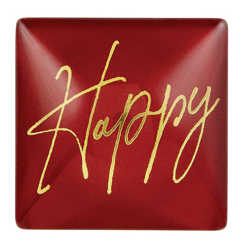 Square Magnet - Happy