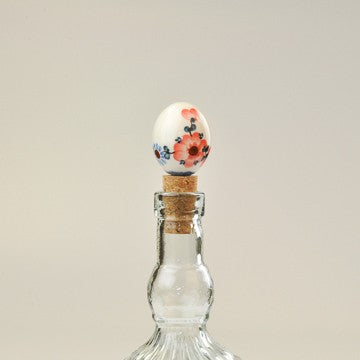 BOTTLE STOPPER EGG ORANGE BLOSSOM