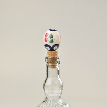 BOTTLE STOPPER EGG ROYAL CHERRY