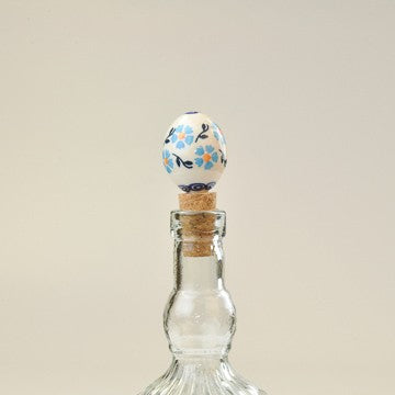 BOTTLE STOPPER EGG HEAVENLY BLUE