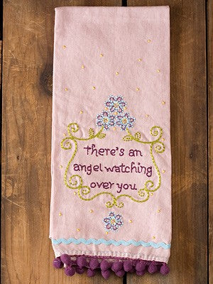 TEA TOWEL LINEN ANGEL WATCHING