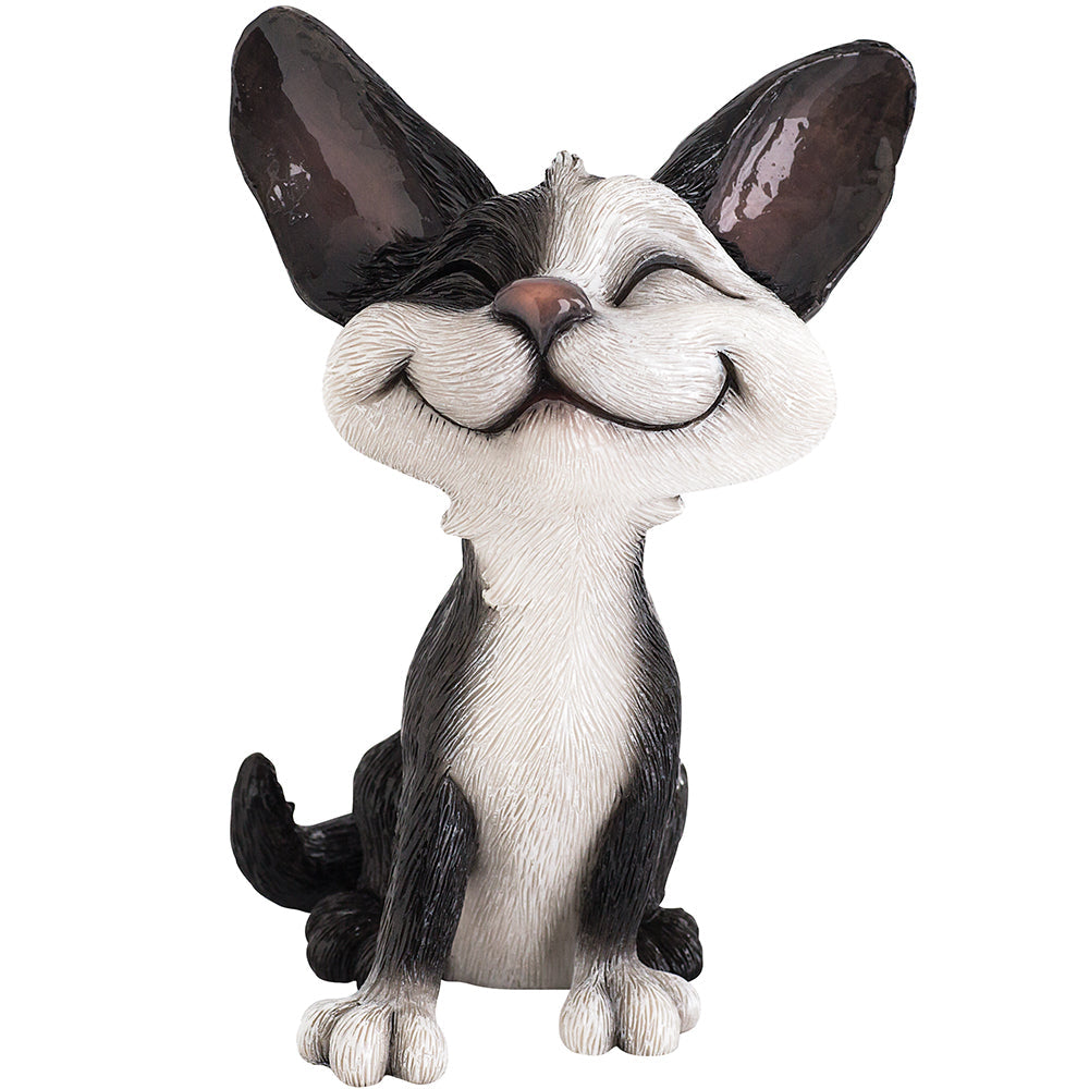 Collectable Domino Black and White Cat