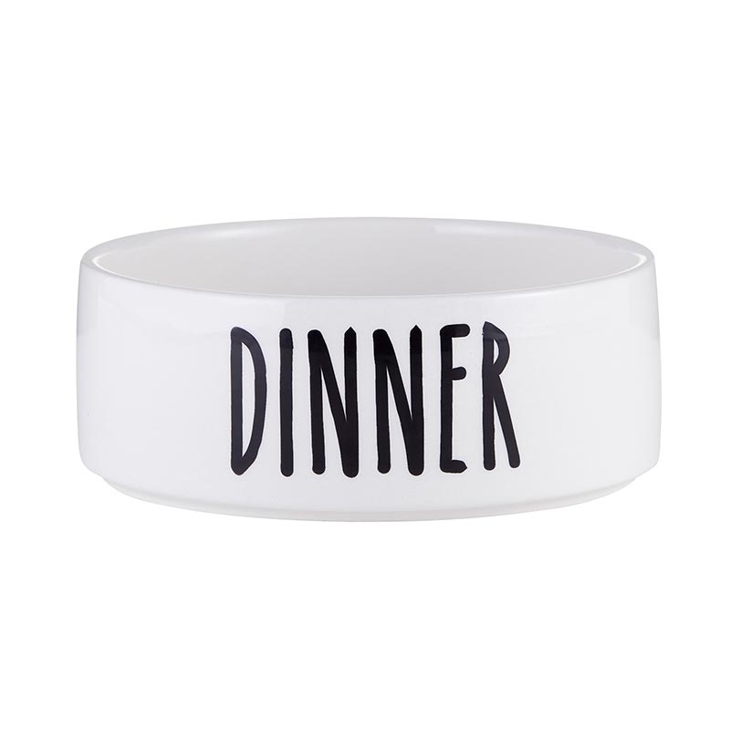 Ceramic Pet Bowl - Dinner