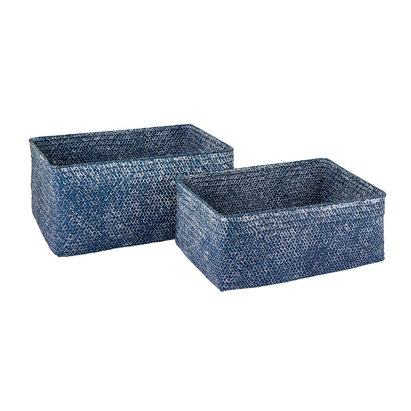 Grey Rectangle Basket Set/2