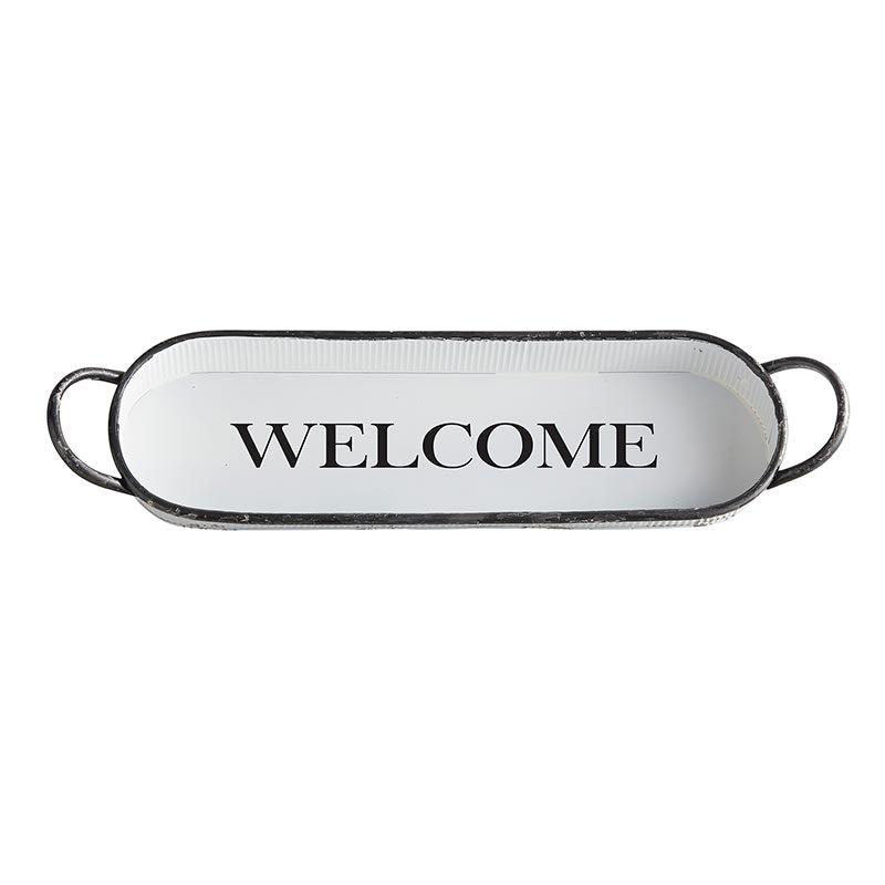 Oval Tray - Welcome