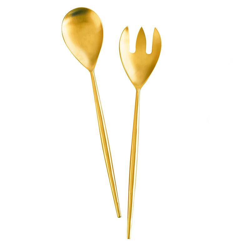 Salad Server - Matte Gold