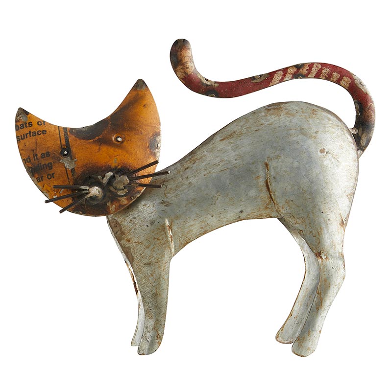 Antique Iron Standing Cat