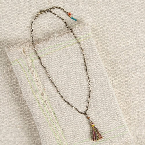 NECKLACE 49CM TASSEL
