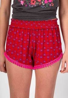 LOUNGE SHORT VINES RED PINK XL