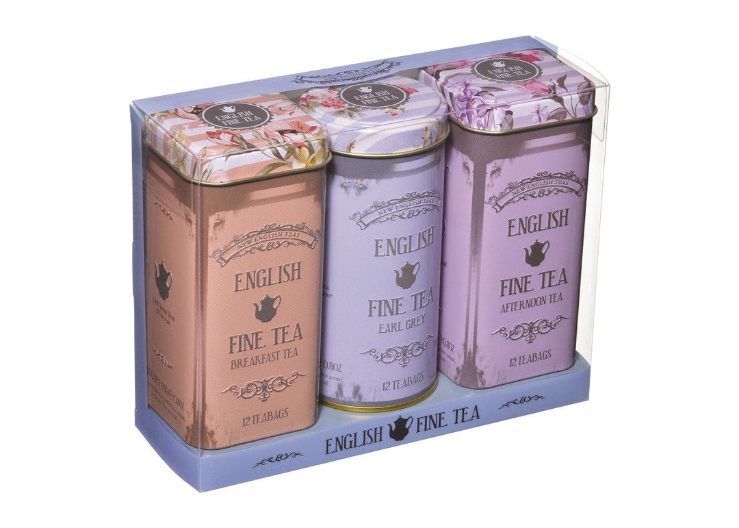 TEA ENGLISH FINE TEAS TIN TRIPLE PACK