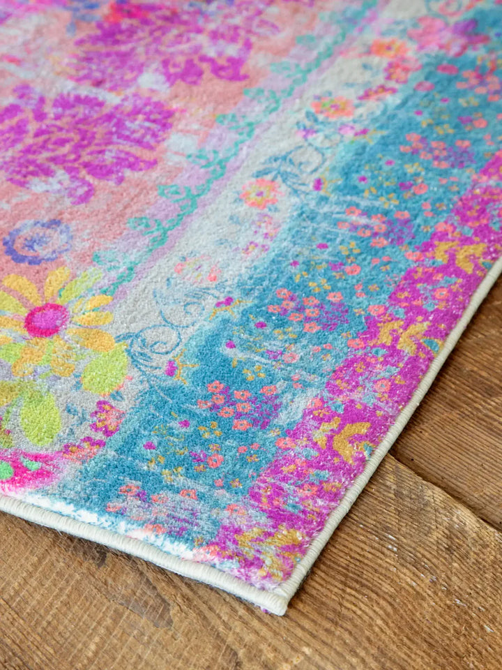 Chenille Rug - Rainbow Bandana