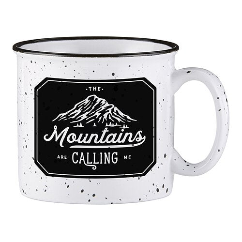 Campfire Mug - Mountains WHT