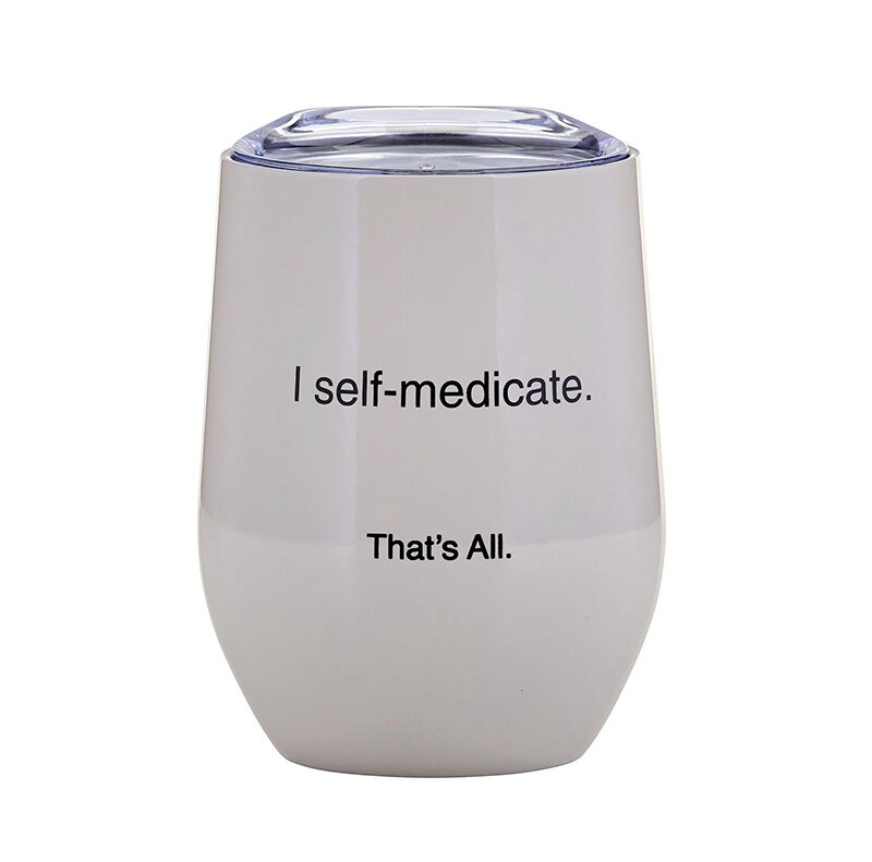 Stemless Wine Tumbler-Self Medicate