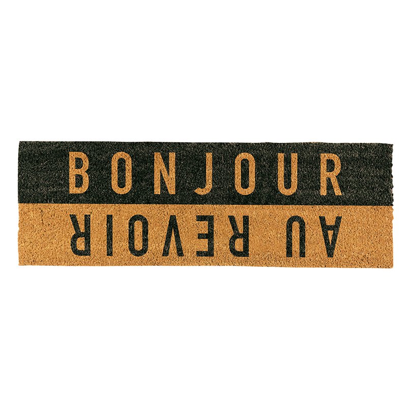 Door Mat - Bonjour Au Revoir