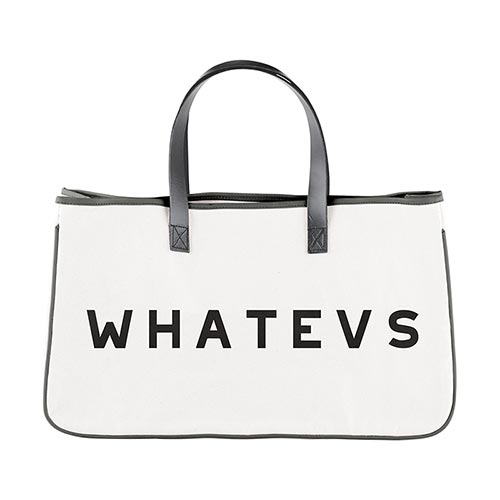 Face to Face Canvas Tote - Whatevs