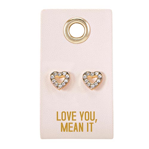 Stud Earrings Love Wedding - Love You Mean It