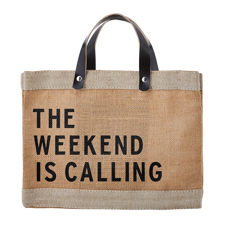 Market Tote Mini - The Weekend is Calling