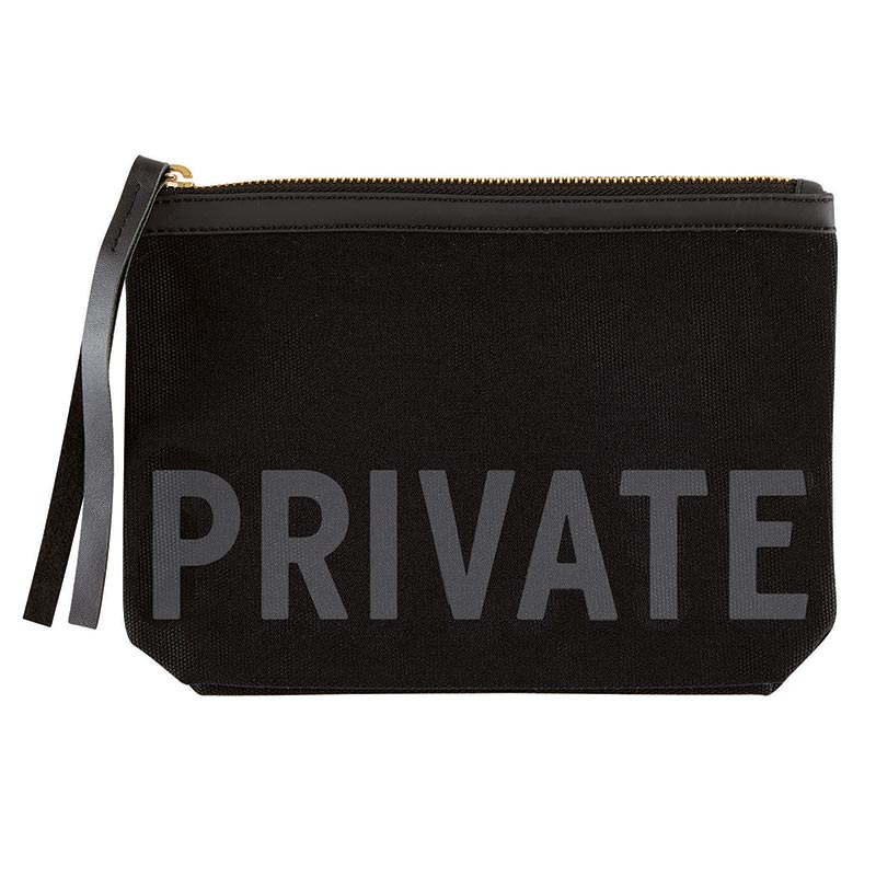 Canvas Pouch Black -Private
