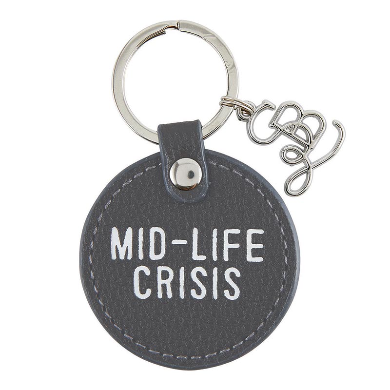 Leather Key Tag - Mid Life Crisis