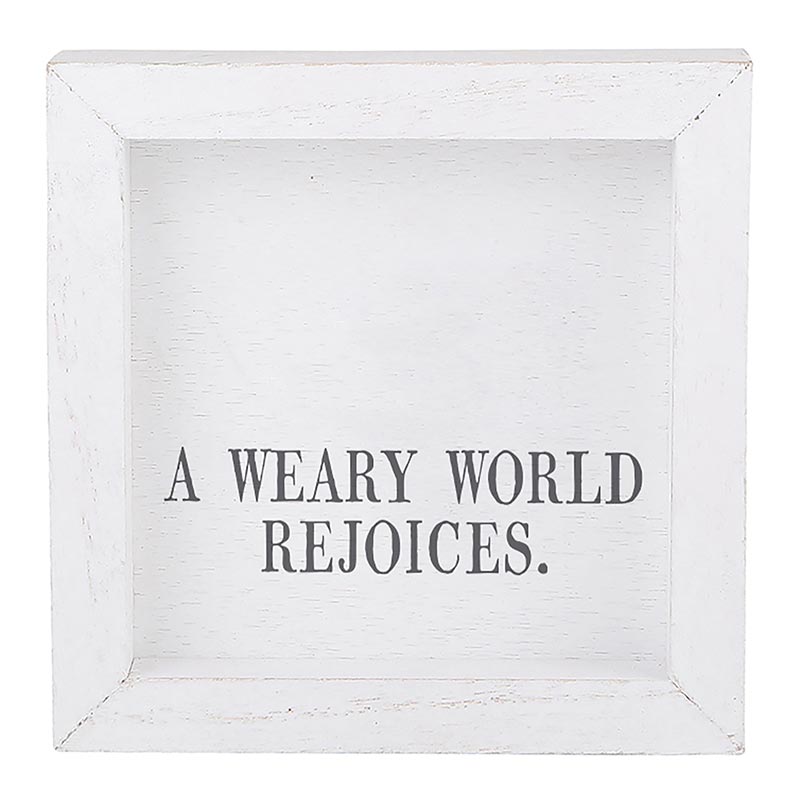 Word Board - Weary World Rejoices