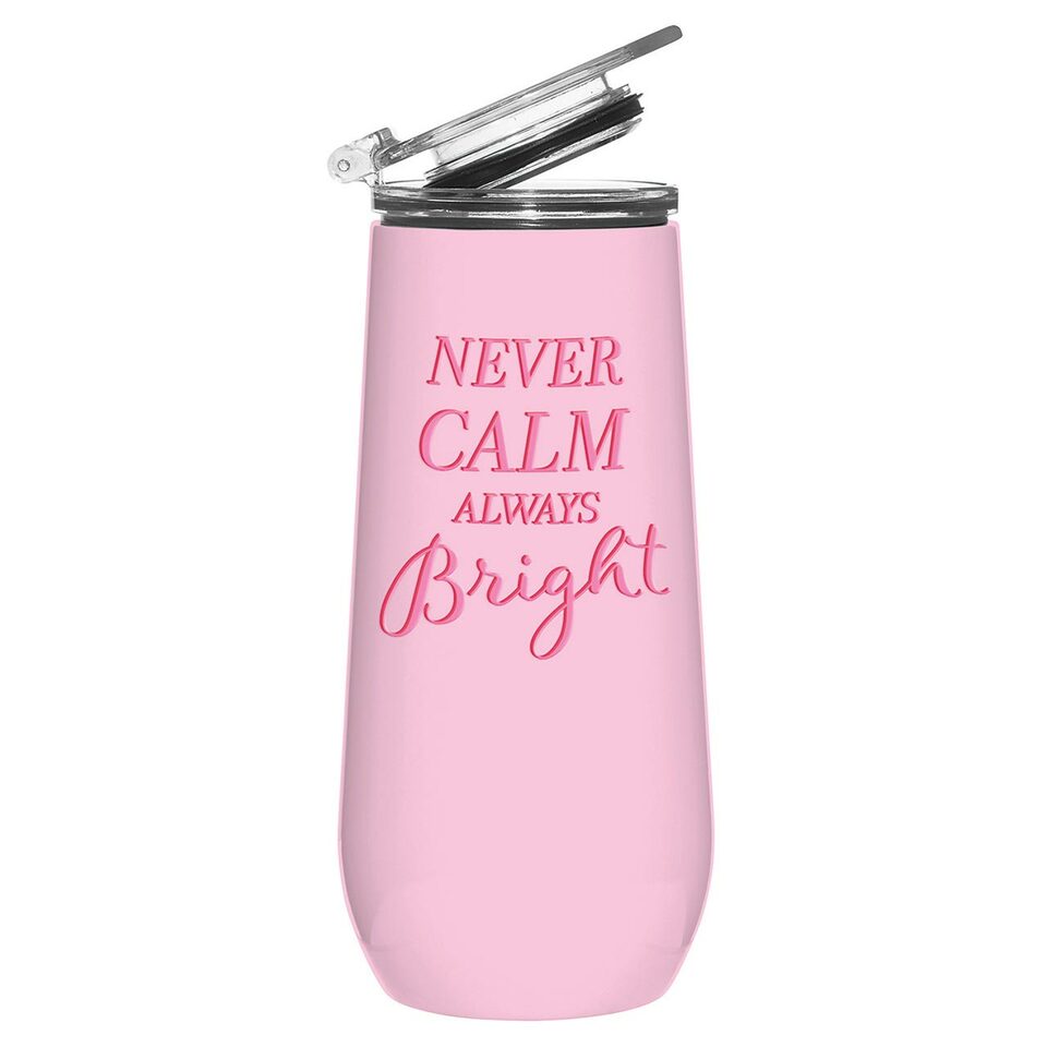 Champagne Tumbler w/Lid - Always Bright - Holiday