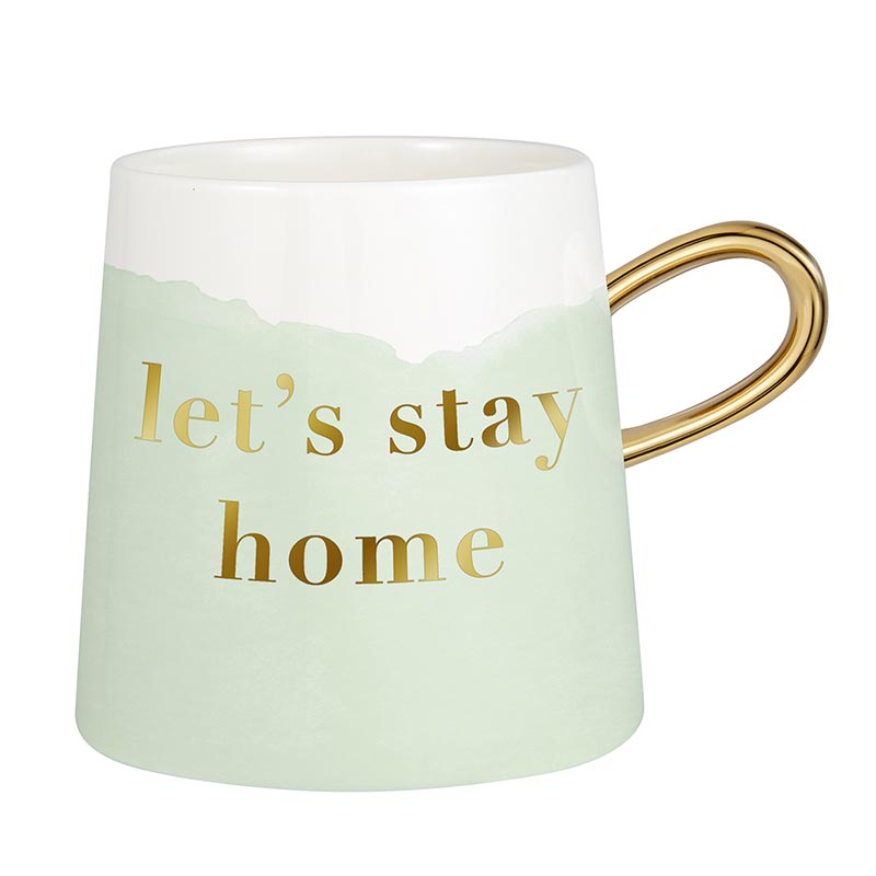 Tapered Mug - Lets Stay Home