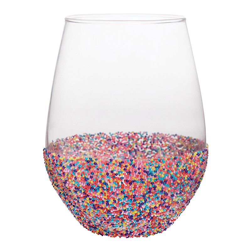 Stemless Wine Glass - Sprinkle Dip