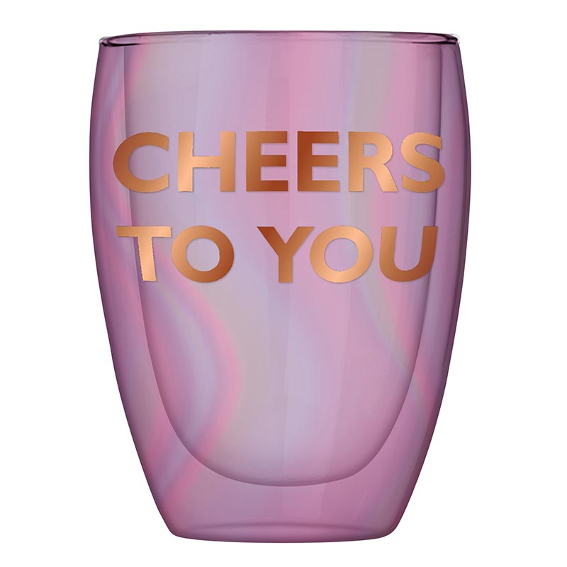 DBL Wall Stemless Glasses - Cheers to You
