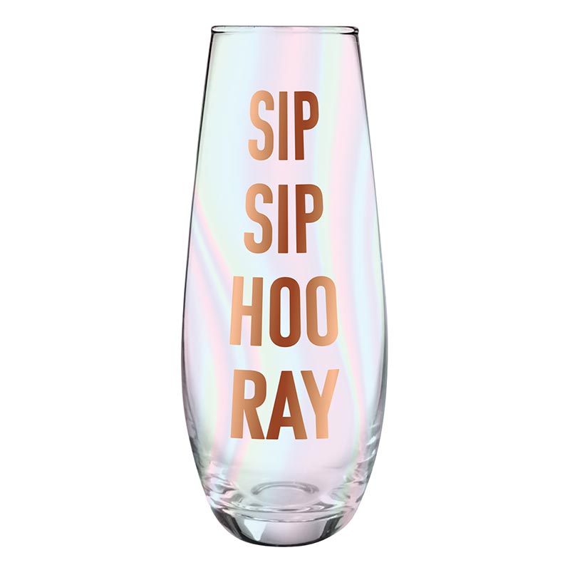 Champagne Glass - Sip Sip Hooray