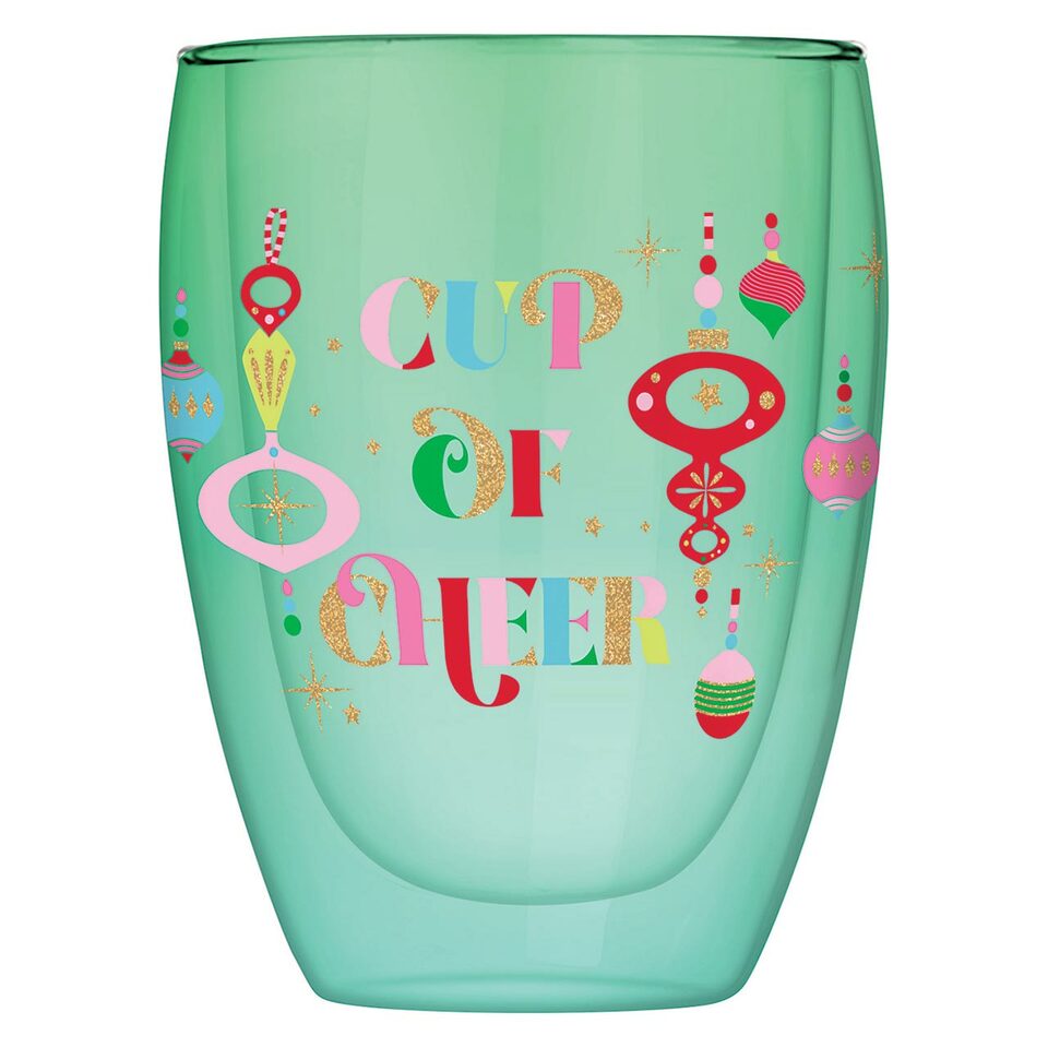 DBL Wall Glass - Cup of Cheer - Holiday