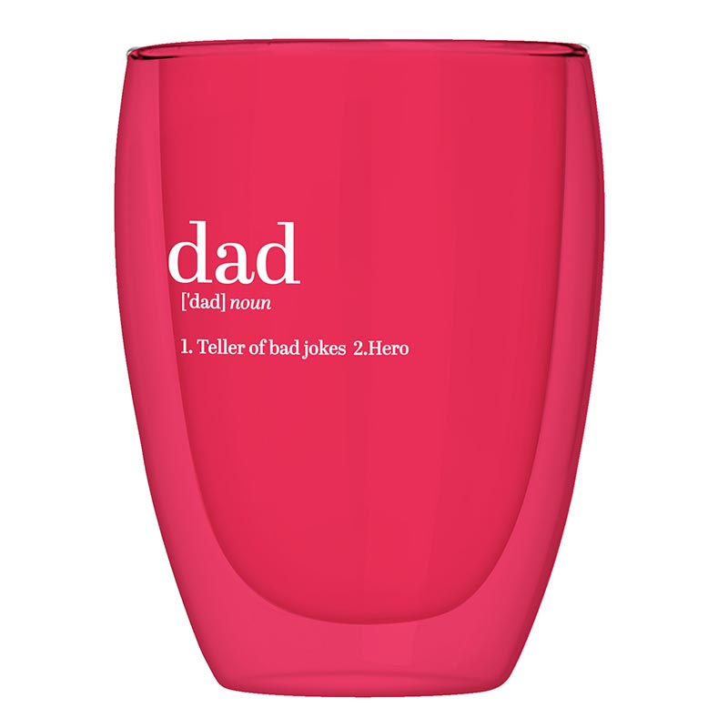DBL-W Stemless Glass - Dad