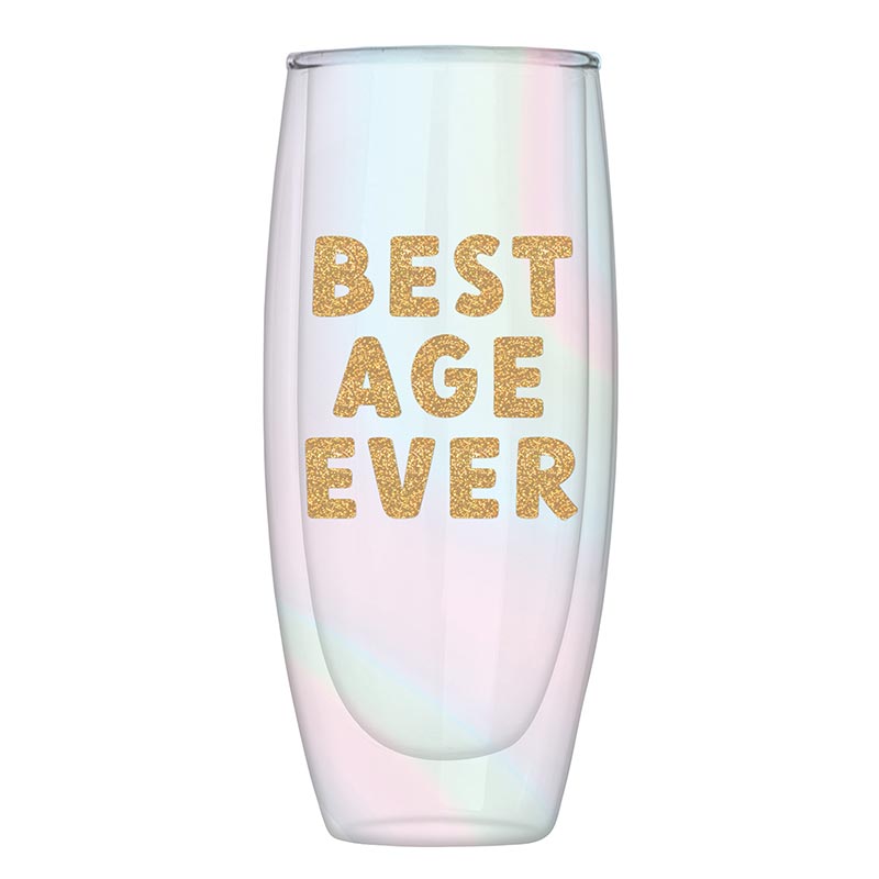 DBL-W Champagne Glass - Best Age Ever