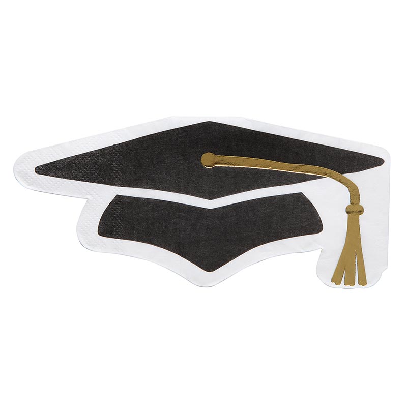 Shaped Napkin - Graduation Hat
