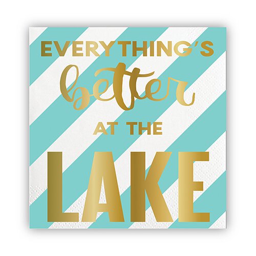 Beverage Napkins - Better at the Lake