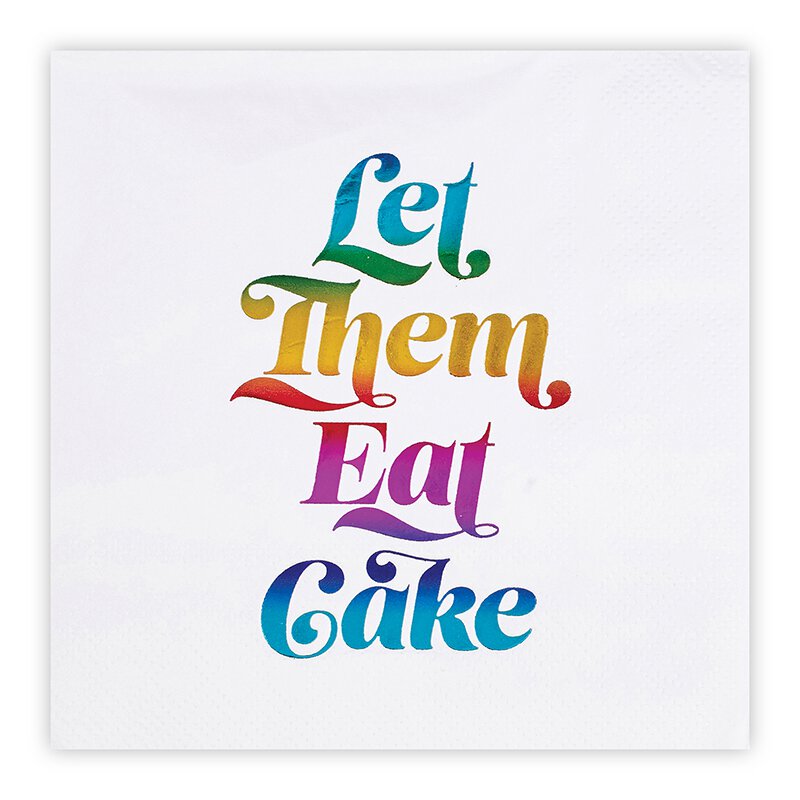 Beverage Napkins - Let Them Eat Cake