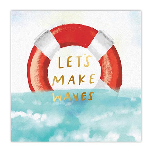 Beverage Napkins - Lets Make Waves