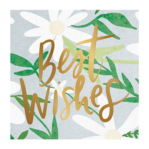 Beverage Napkins - Best Wishes