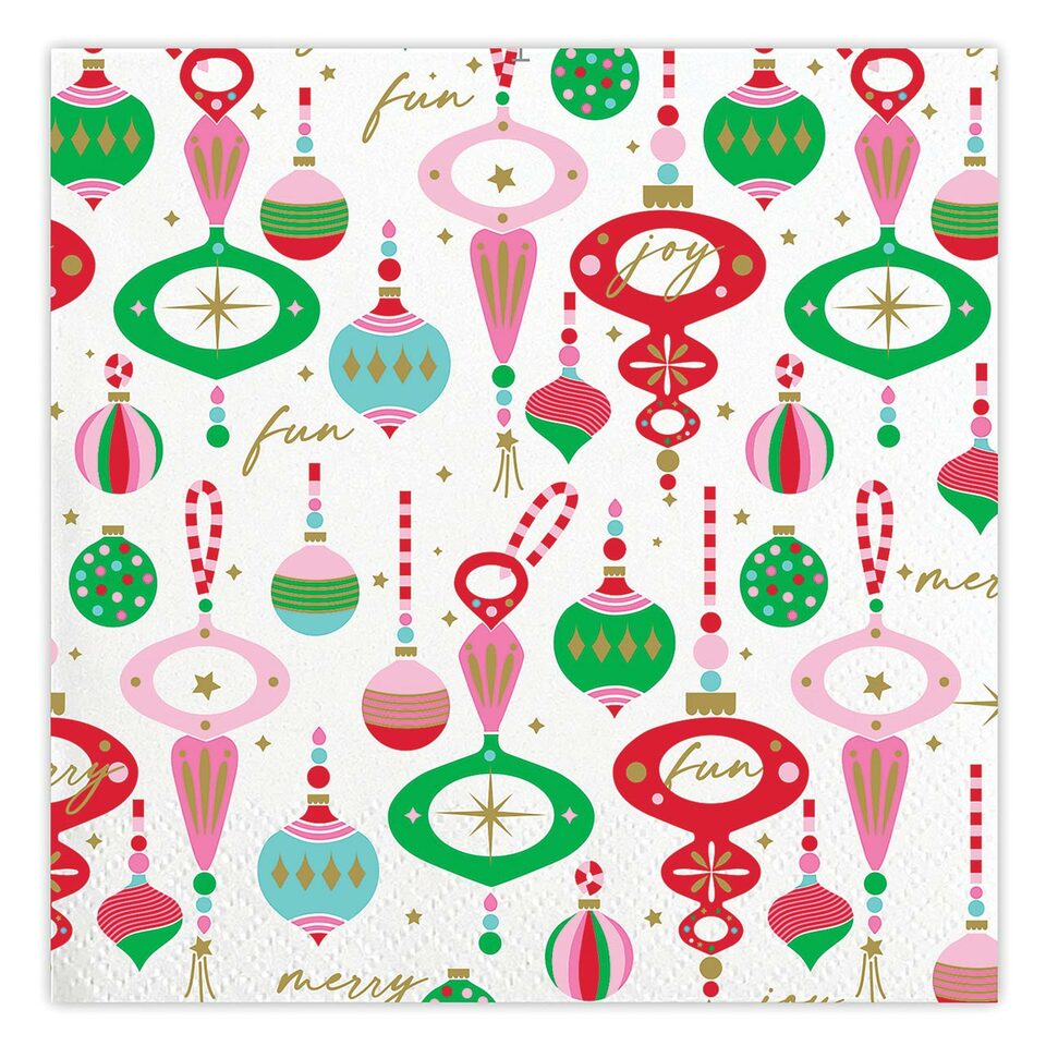 Beverage Napkins - Merry Fun Multi - Xmas