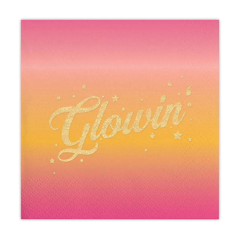 Foil Beverage Napkins - Glowin