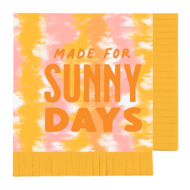 Fringe Beverage Napkins - Sunny Days