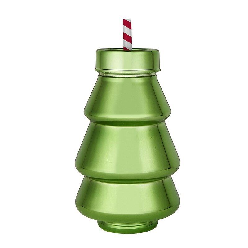 Acrylic Shaped Sipper-Xmas Tree