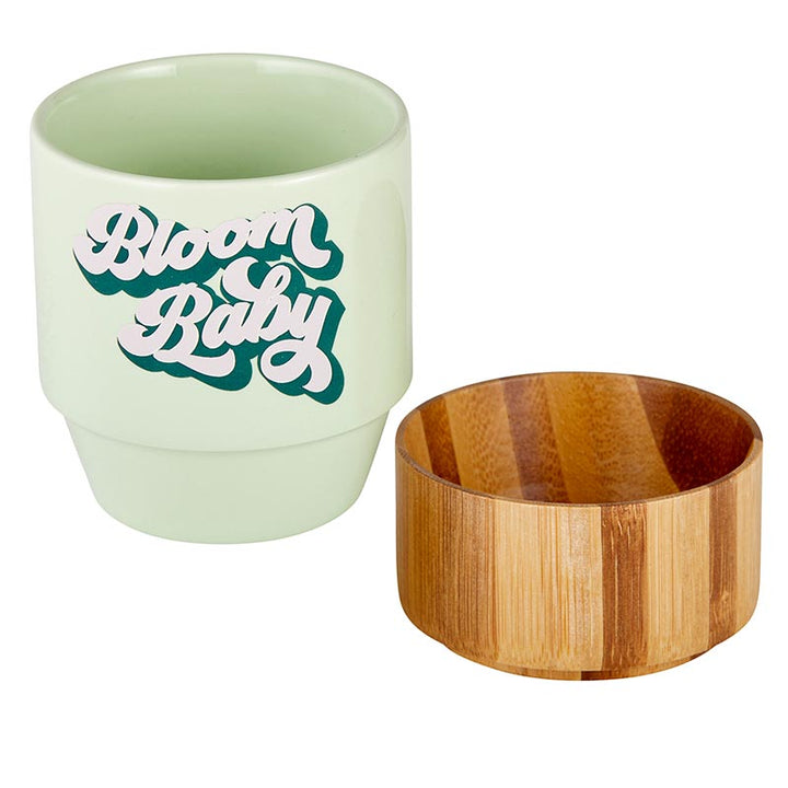 Ceramic Mug with Bamboo Base - Bloom Baby