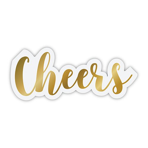 Jumbo Shaped Napkins - Cheers