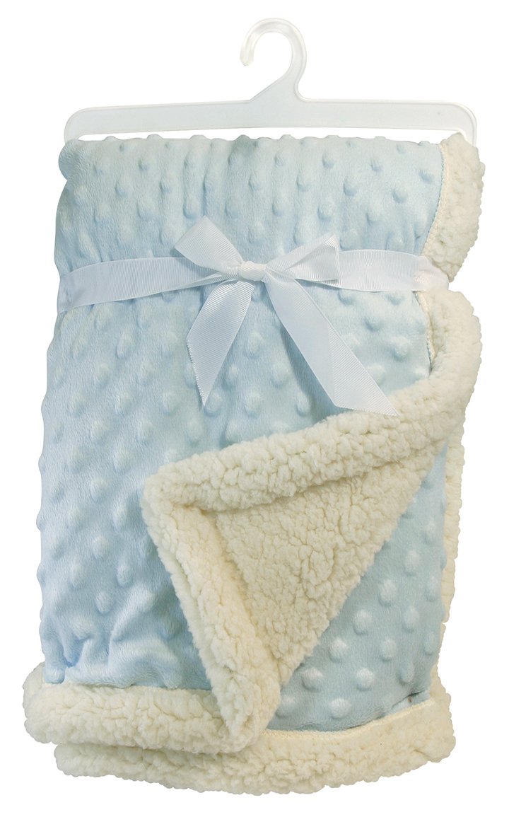 Sherpa Blanket - Blue Bumpy