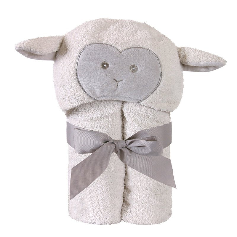 Hooded Towel - Lamb
