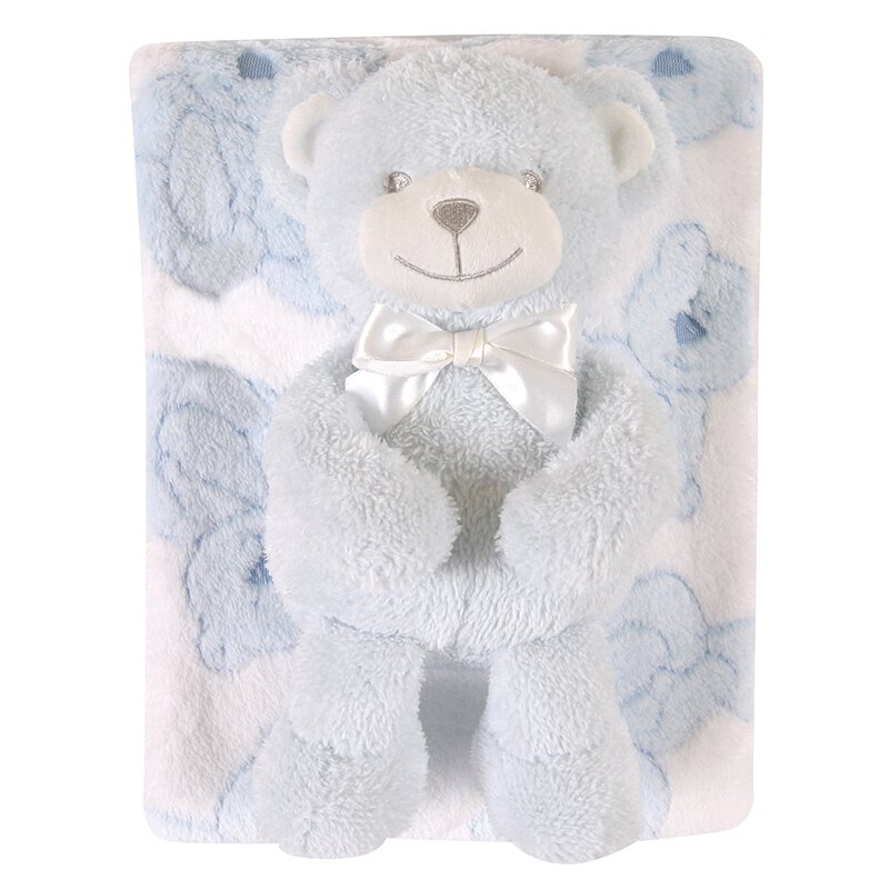 Blanket Toy Set - Blue Bear