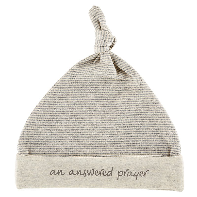 Cap - Cream/Grey - An Answered Prayer, Newborn