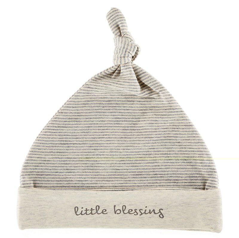 Cap - Cream/Grey - Little Blessing, Newborn