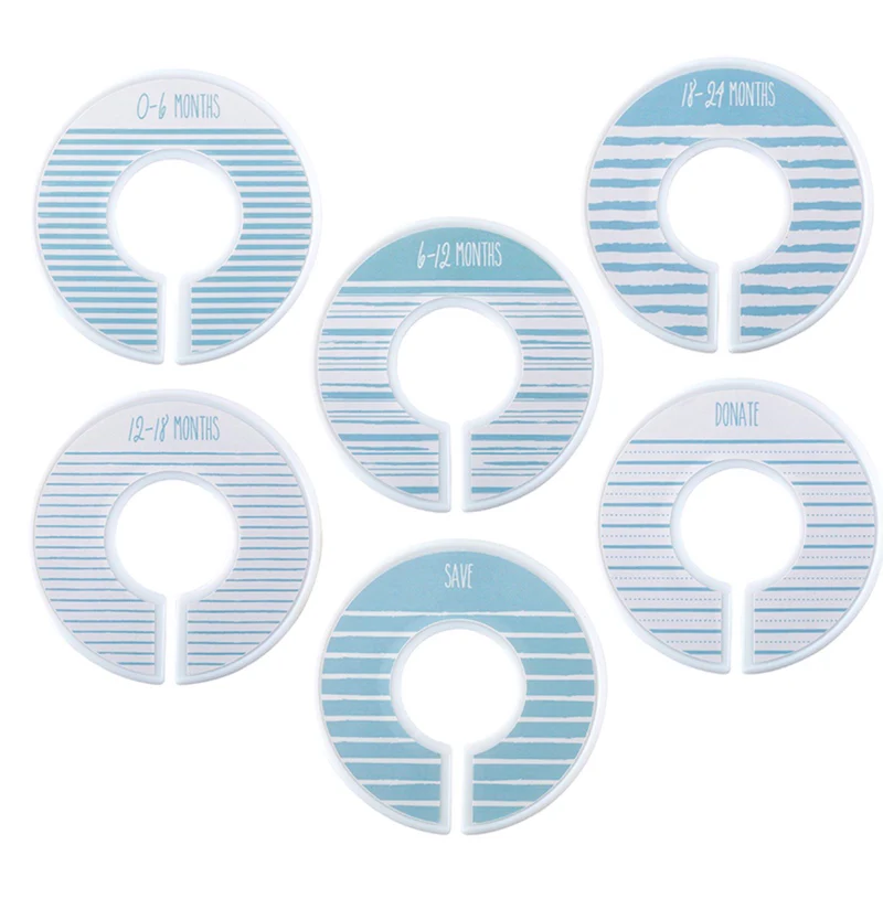 Closet Dividers - Blue Stripe